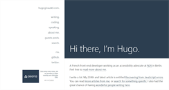 Desktop Screenshot of hugogiraudel.com