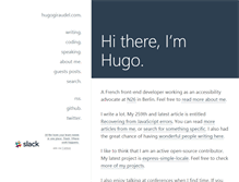 Tablet Screenshot of hugogiraudel.com